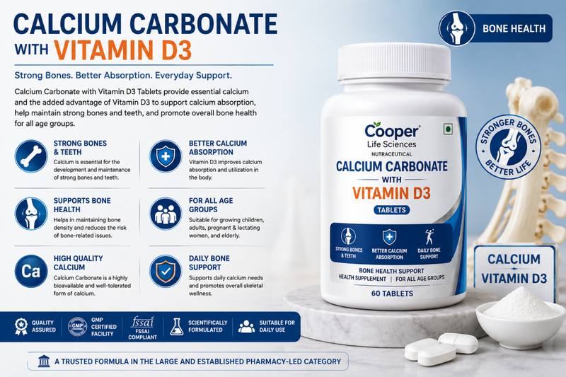 Calcium Carbonate with Vitamin D3 Tablets