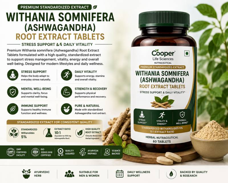 Withania somnifera (Ashwagandha) Root Extract Tablets